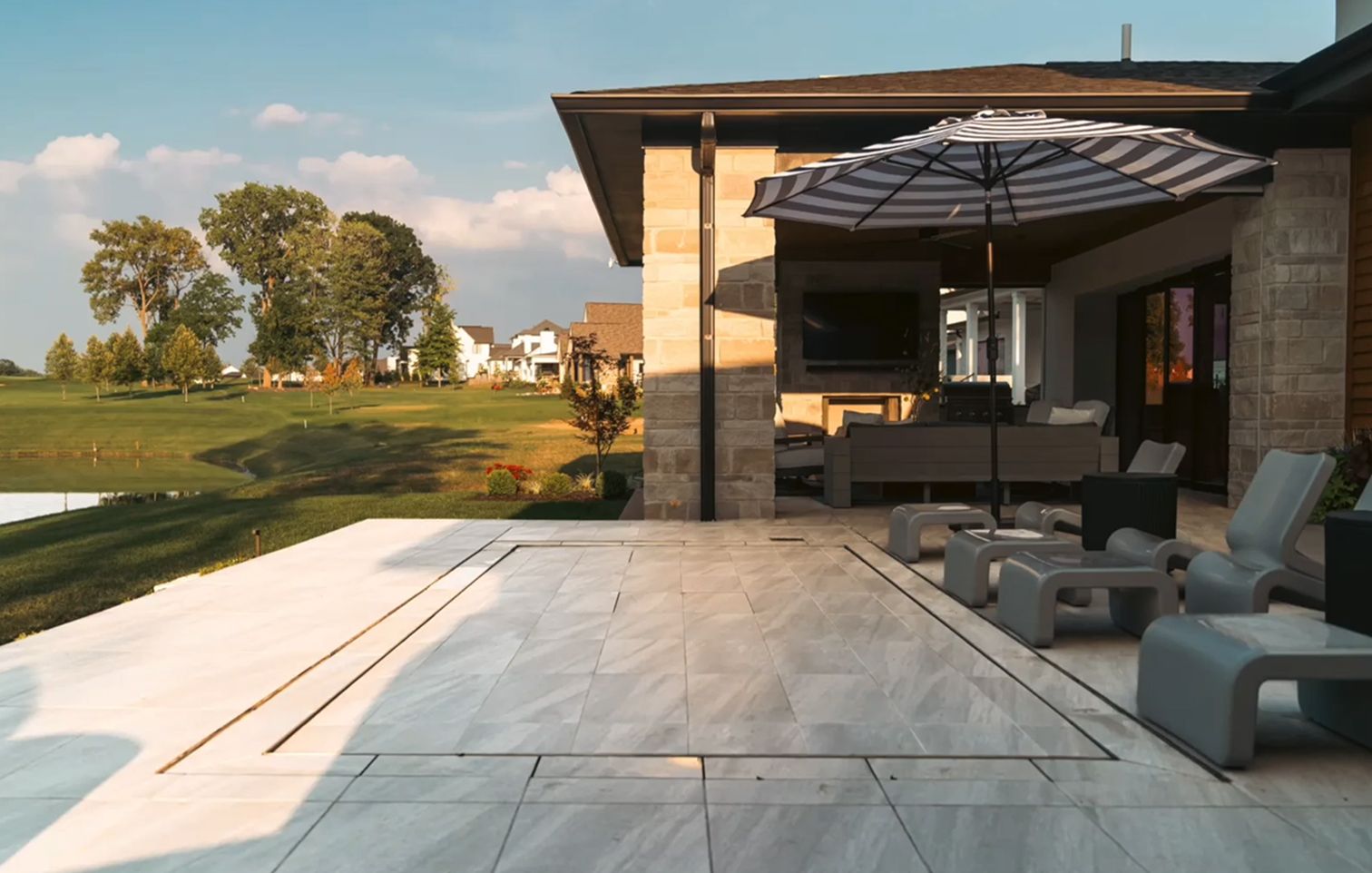 Outdoor Living by the Water at Holliday Farms